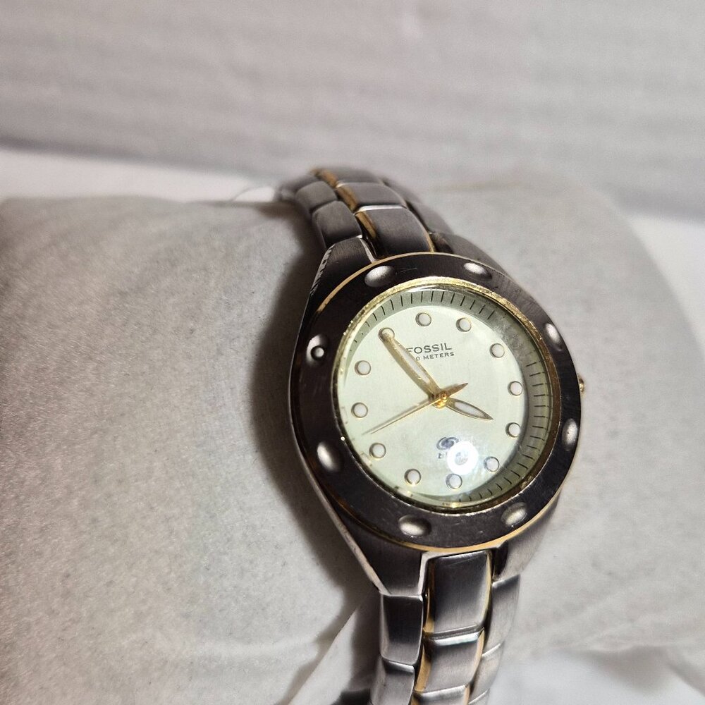 Fossil Ladies stainless metal watch